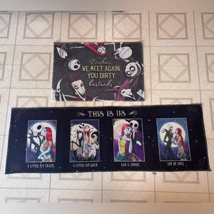 Nightmare Before Christmas Kitchen Rug Set- set of two